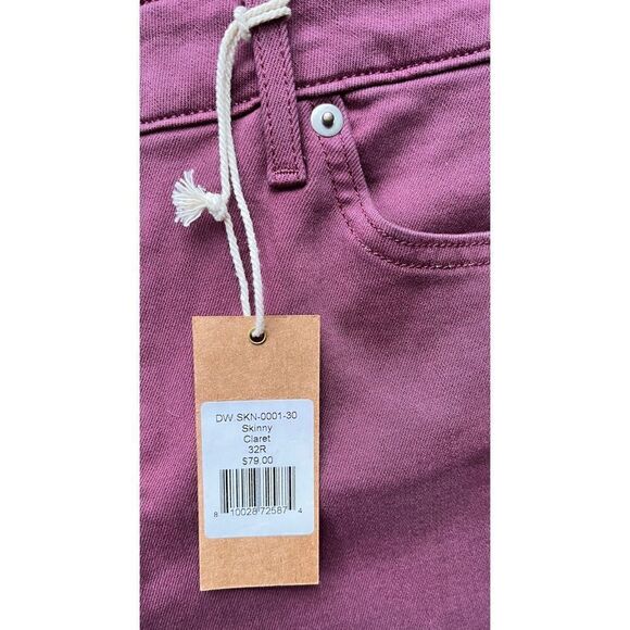 NWT Revtown Decade Denim Super Skinny Jeans in Claret, Size 32 Regular - Picture 7 of 16